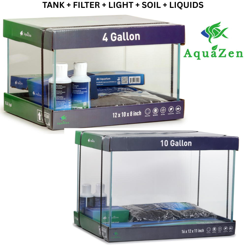 AquaZen Rimless Desktop Complete Tank Kit (AZ-001B / AZ-002B)