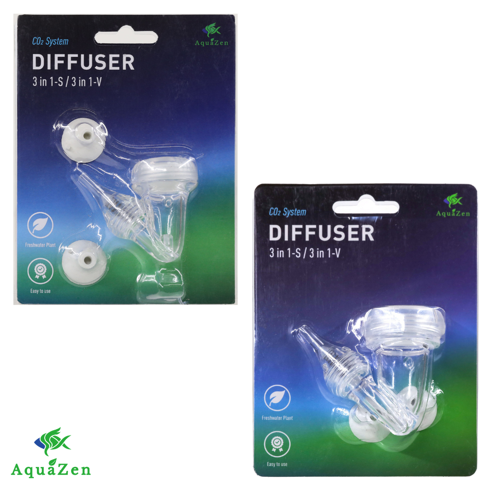 AquaZen Freshwater Aquarium CO2 3-in-1 Diffuser (AZ-102 & AZ-103)